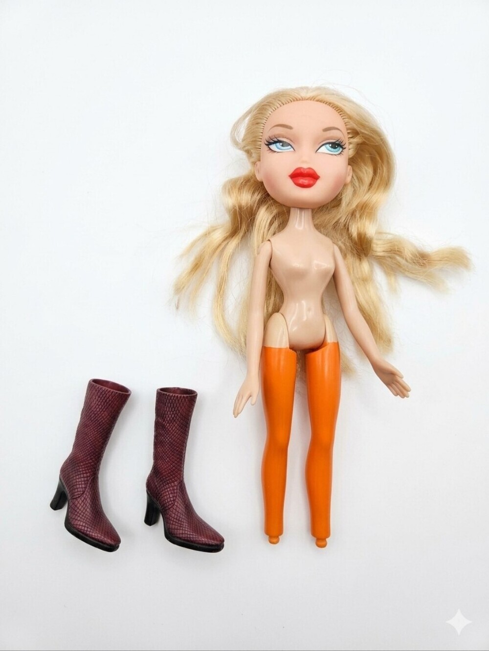 Vintage Bratz iCandy Cloe Doll 2005 Orange Legs Blonde Blue Eyes Rock Angelz Boo